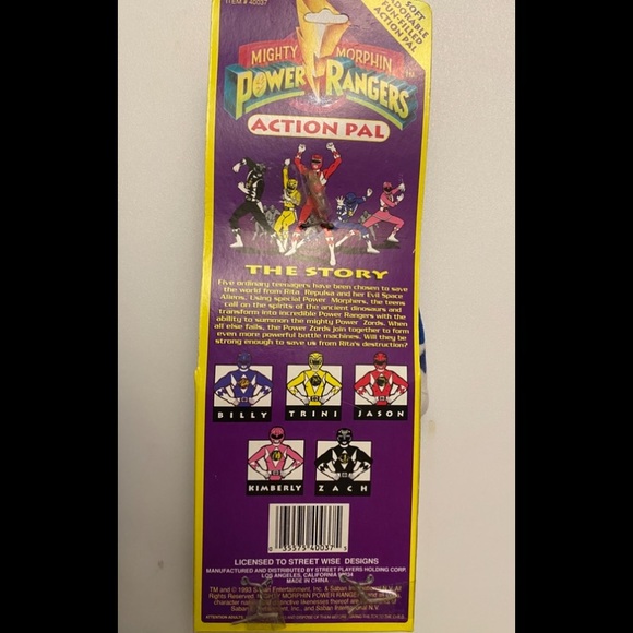 Power Ranger Blue Action Figure - Picture 2 of 4